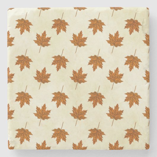 Herbstblätter Steinuntersetzer (Vorderseite)