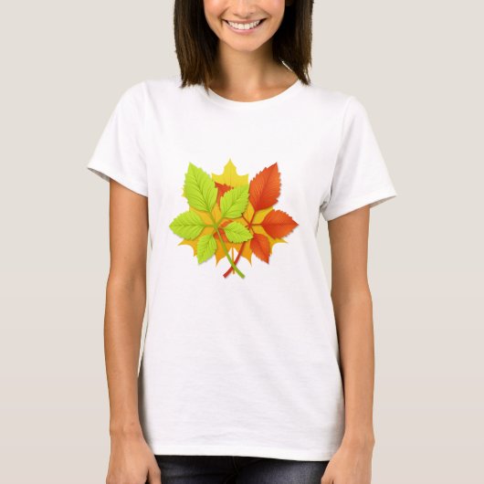 Herbstblätter T-Shirt (Vorderseite)