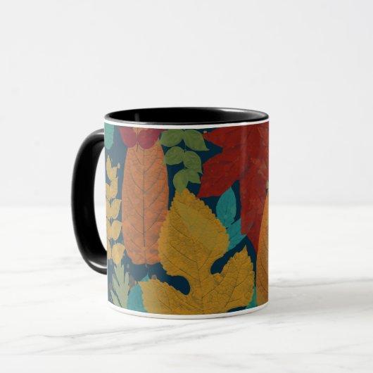 Herbstblätter Tasse (Vorderseite Links)