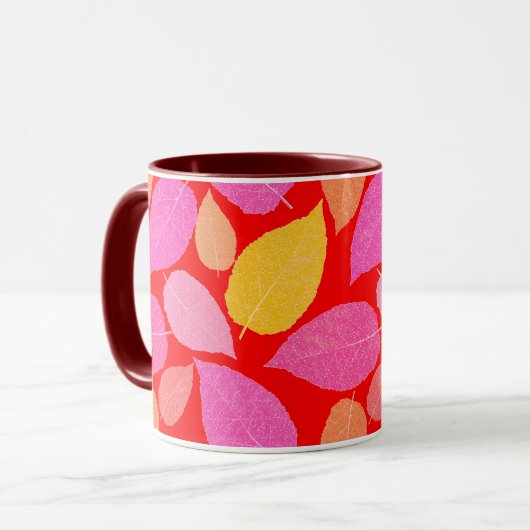 Herbstblätter. Tasse (Vorderseite Links)