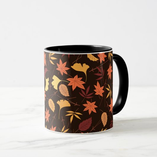 Herbstblätter-Tasse Tasse (VorderseiteRechts)