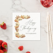 Herbstblätter Thanksgiving-Dinner  Serviette (Beispiel)