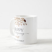 Herbstblätter Thanksgiving-Dinner-Tasse Kaffeetasse (Vorderseite Links)