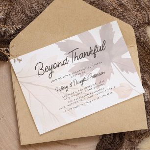 Herbstblätter Thanksgiving-Einladung Einladung