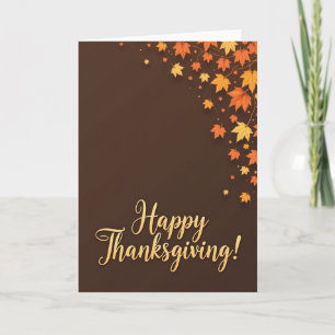 Herbstblätter Thanksgiving-Karte Karte