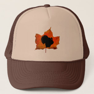 HERBSTBLÄTTER THANKSGIVING PUTER TRUCKERKAPPE