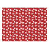 Herbstblätter - tiefrot und weiß tischdecke (Vorderseite (Horizontal))