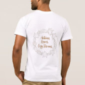 Herbstblätter Träume Kranz T-Shirt (Rückseite)