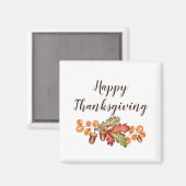 Herbstblätter und Akkorde nach Maß Magnet (Vorderseite/Rückseite)