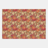 Herbstblätter und Beeren Geschenkpapier Set (Vorderseite 3)