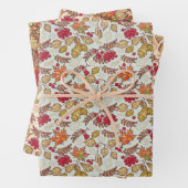 Herbstblätter und Beeren Geschenkpapier Set (Beispiel)