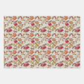 Herbstblätter und Beeren Geschenkpapier Set (Vorderseite)