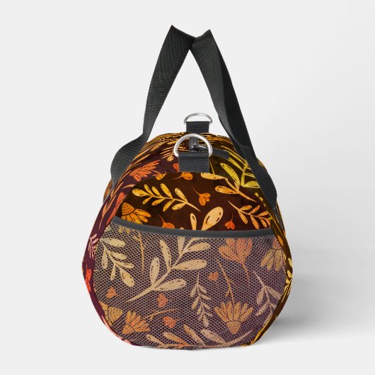 Herbstblätter und Blume Duffle Bag (Rechts)