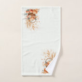 Herbstblätter und Blume mit Pumpkins und Apple Badhandtuch Set (Handtuch)
