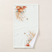 Herbstblätter und Blume mit Pumpkins und Apple Badhandtuch Set (Handtuch)