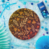 Herbstblätter und Blume Pappteller (Party)