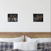 Herbstblätter und Eichen in geheimnisvollen Gewäss Bilderwand Sets (Schlafzimmer)