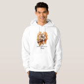 Herbstblätter und Faultier bitte Hoodie (Vorne ganz)