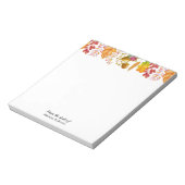 Herbstblätter und Folienstreifen Notizblock (Rotiert)