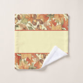 Herbstblätter und -horn badhandtuch set (Waschlappen)