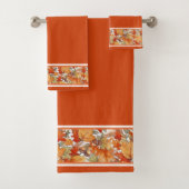 Herbstblätter und -horn badhandtuch set (Insitu)