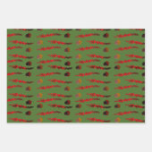 Herbstblätter und -horn geschenkpapier set (Vorderseite 2)