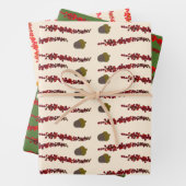 Herbstblätter und -horn geschenkpapier set (Beispiel)