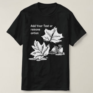 Herbstblätter und Kornskizze T-Shirt