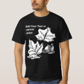 Herbstblätter und Kornskizze T-Shirt (Vorderseite)