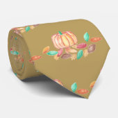 Herbstblätter und Kürbisgewächse Krawatte (Gerollt)
