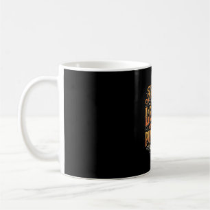 Herbstblätter und Kürbisse Bitte Halloween-Design Kaffeetasse