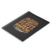Herbstblätter und Kürbisse Bitte Halloween-Design Notizblock (Linke Seite)