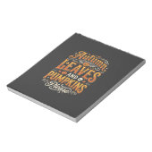 Herbstblätter und Kürbisse bitte Halloween-Design Notizblock (Rotiert)