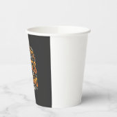 Herbstblätter und Kürbisse bitte Halloween-Design Pappbecher (Links)