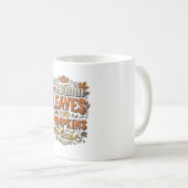 Herbstblätter und Kürbisse Bitte Vintage Kaffeetasse (VorderseiteRechts)