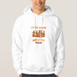 Herbstblätter und Latten bitte Hoodie