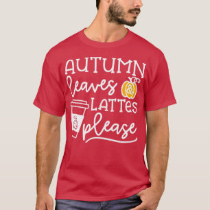 Herbstblätter und Latten Bitte Pumpkin Gewürzhalle T-Shirt