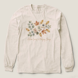 Herbstblätter und Mahjong-Brise Vintage  Tri-Blend Shirt