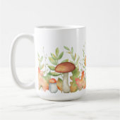 Herbstblätter und Pilzbilder Kaffeetasse (Links)