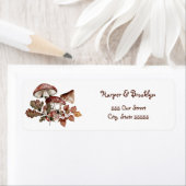 Herbstblätter und Pilze Rustikales Wald (Insitu)