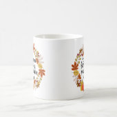 Herbstblätter und Pumpkin Bitte Kaffeetasse (Mittel)