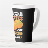 Herbstblätter und Pumpkins Bitte Geburtstag Milchtasse (Rechte Ecke)