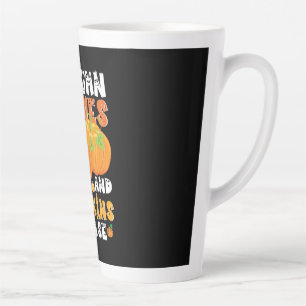 Herbstblätter und Pumpkins Bitte Geburtstag Milchtasse