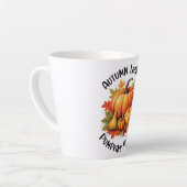 Herbstblätter und Pumpkins Bitte Milchtasse (Linke Ecke)