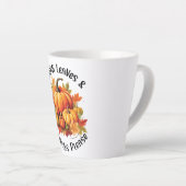 Herbstblätter und Pumpkins Bitte Milchtasse (Rechte Ecke)