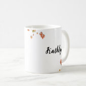 Herbstblätter und Pumpkins Bitte sonnigen Fall Kaffeetasse (VorderseiteRechts)