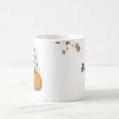 Herbstblätter und Pumpkins Bitte sonnigen Fall Kaffeetasse (Mittel)
