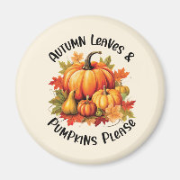 Herbstblätter und Pumpkins Bitte - Whimsischer Fal