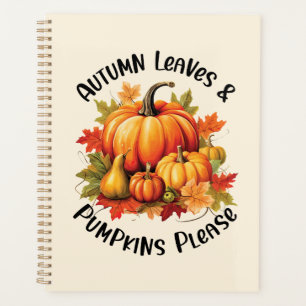 Herbstblätter und Pumpkins Bitte - Whimsischer Fal Planer