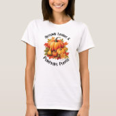 Herbstblätter und Pumpkins Bitte - Whimsischer Fal T-Shirt (Vorderseite)